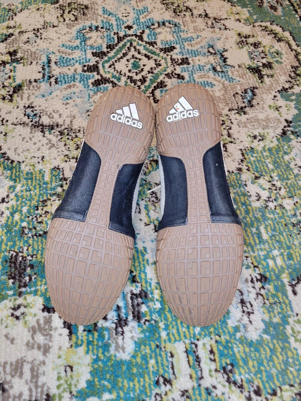 Adidas Tech Fall 2.0 Black And White Wrestling Shoes, Size Mens 9